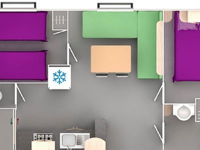 Cliquez pour découvrir toutes les photos de l'HÉBERGEMENT ! mobil-home - La Grange Neuve photo 8