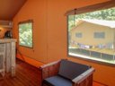 tente en toile et bois - camping La Draille photo 3