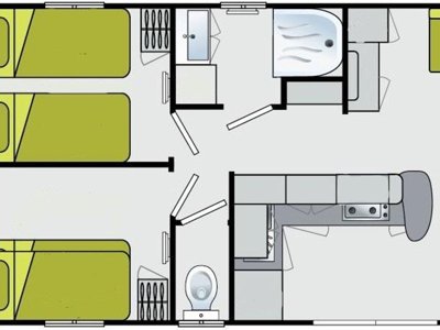 Cliquez pour découvrir toutes les photos de l'HÉBERGEMENT ! mobil-home - De La Paille Basse photo 7