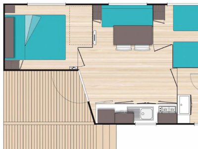 Cliquez pour découvrir toutes les photos de l'HÉBERGEMENT ! mobil-home - La Source photo 8