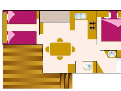Cliquez pour découvrir toutes les photos de l'HÉBERGEMENT ! mobil-home - Maeva Escapades De La Geres photo 6