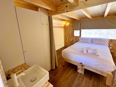 Cliquez pour découvrir toutes les photos de l'HÉBERGEMENT ! tente en toile et bois - Tamarit Beach Resort photo 4