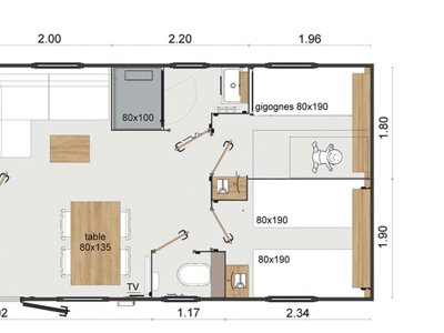 Cliquez pour découvrir toutes les photos de l'HÉBERGEMENT ! mobil-home - Sites Et Paysages - Le Panoramic photo 7