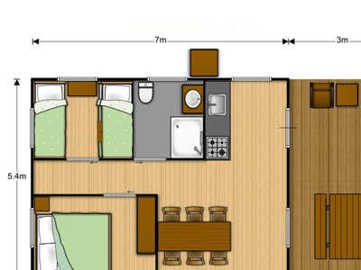 Cliquez pour découvrir toutes les photos de l'HÉBERGEMENT ! lodge - Du Lac De Thoux - Ciela Village photo 6