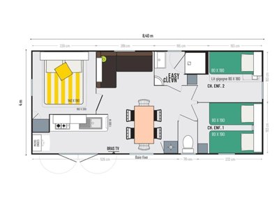 Cliquez pour découvrir toutes les photos de l'HÉBERGEMENT ! mobil-home - Du Lac De Thoux - Ciela Village photo 7