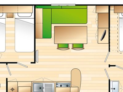 Cliquez pour découvrir toutes les photos de l'HÉBERGEMENT ! mobil-home - Du Lac De Thoux - Ciela Village photo 10