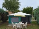 bungalow toilé - camping La Rouvière Les Pins photo 4