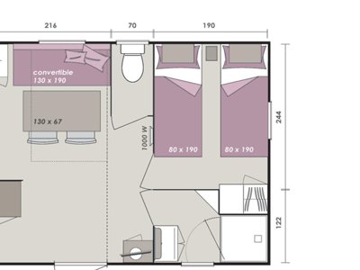 Cliquez pour découvrir toutes les photos de l'HÉBERGEMENT ! mobil-home - Les Acacias photo 7