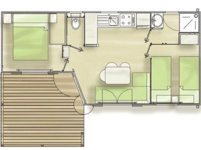 Cliquez pour découvrir toutes les photos de l'HÉBERGEMENT ! mobil-home - Domaine Du Mas Du Saboth photo 7