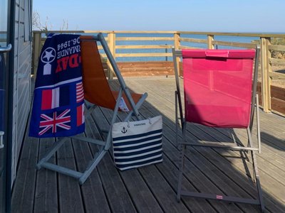 Cliquez pour découvrir toutes les photos de l'HÉBERGEMENT ! mobil-home - Flower Omaha Beach photo 2