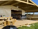 Cliquez pour découvrir toutes les photos de l'HÉBERGEMENT ! tente en toile et bois - camping Flower Omaha Beach photo 7
