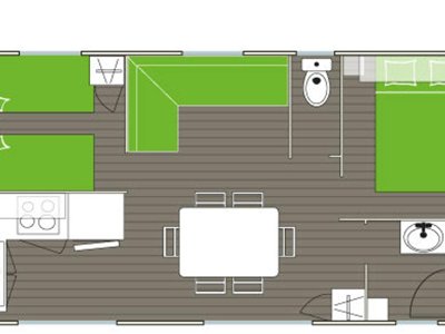 Cliquez pour découvrir toutes les photos de l'HÉBERGEMENT ! mobil-home - Flower Les Cadenières photo 7