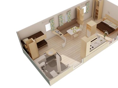 Cliquez pour découvrir toutes les photos de l'HÉBERGEMENT ! mobil-home - Flower Les Cadenières photo 2