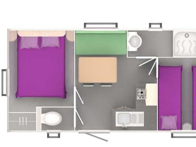 mobil-home - Paradis - Le Ruou photo 7