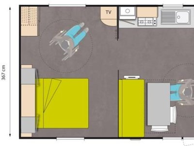 Cliquez pour découvrir toutes les photos de l'HÉBERGEMENT ! mobil-home - Flower La Chênaie photo 7