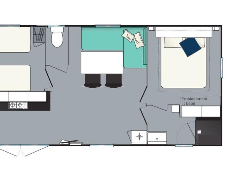 Camping Pas Cher vous présente avec son site Officiel campingpascher.fr, le Camping Le Nid D'Eté classé 4 étoiles, situé sur la commune de Olonne Sur Mer dans le département Vendée (Pays De La Loire) en France. Le camping Le Nid D'Eté vous propose un hébergement de type mobil-home de 30 m² pour 7 personnes avec climatisation (télévision). L'établissement vous propose 63 autres types d'hébergements. Découvrez tous nos séjours à petits prix dans la commune et aux alentours de Olonne Sur Mer du département : Vendée (Pays De La Loire). Les Avis clients pour le Camping Le Nid D'Eté sont excellents avec une note moyenne de 8 sur 10. Piscine couverte, Piscine extérieure, Animations familiales, Club ados, Club enfants, Aire de jeux enfants, Canoë-kayak, Centre équestre, Golf, Jet-ski, Paddle, Ping-pong, Plongée, Pétanque, Salle de fitness, Salle de jeux vidéo, Surf, Terrain multisports, Trampoline, Bar, Dépôt de pain, Plats à emporter, Restaurant, Snack/Bar, Supermarché, Épicerie,... En savoir plus : cliquez-ICI.