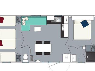 Cliquez pour découvrir toutes les photos de l'HÉBERGEMENT ! mobil-home - Le Nid D'Eté photo 7
