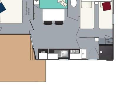 Cliquez pour découvrir toutes les photos de l'HÉBERGEMENT ! mobil-home - Le Nid D'Eté photo 5