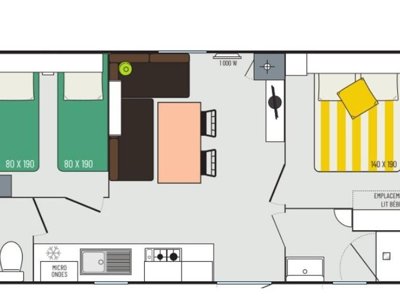 Cliquez pour découvrir toutes les photos de l'HÉBERGEMENT ! mobil-home - Le Nid D'Eté photo 4