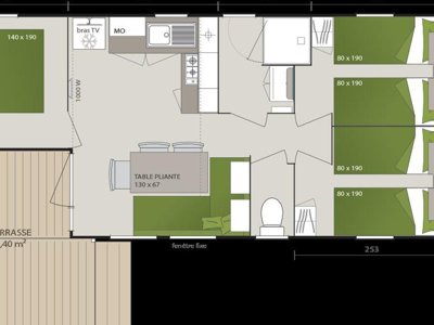 Cliquez pour découvrir toutes les photos de l'HÉBERGEMENT ! mobil-home - La Bourgnatelle photo 7