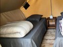 Cliquez pour découvrir toutes les photos de l'HÉBERGEMENT ! tente en toile et bois - camping Le Peyrolais photo 3
