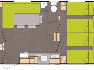 Cliquez pour découvrir toutes les photos de l'HÉBERGEMENT ! mobil-home - Etche Zahar photo 7