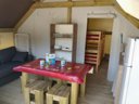 Cliquez pour découvrir toutes les photos de l'HÉBERGEMENT ! tente en toile et bois - camping Les Mancellieres photo 2