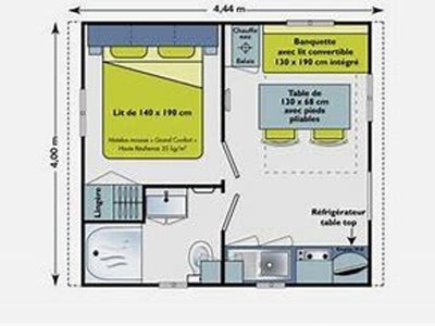 Cliquez pour découvrir toutes les photos de l'HÉBERGEMENT ! mobil-home - Flower Côté Lac photo 7