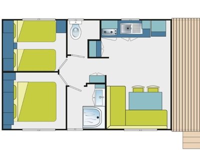 Cliquez pour découvrir toutes les photos de l'HÉBERGEMENT ! mobil-home - Ker Yaoulet photo 5