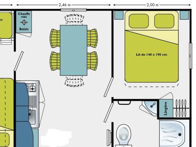 Cliquez pour découvrir toutes les photos de l'HÉBERGEMENT ! mobil-home - Paradis Soleil D'Oc photo 3