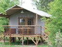 Cliquez pour découvrir toutes les photos de l'HÉBERGEMENT ! tente en toile et bois - camping Du Bosc photo 6