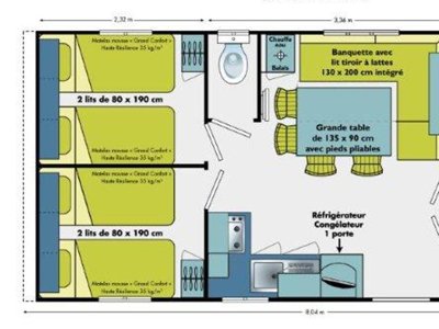 Cliquez pour découvrir toutes les photos de l'HÉBERGEMENT ! mobil-home - De L'Arquebuse photo 9