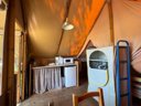 Cliquez pour découvrir toutes les photos de l'HÉBERGEMENT ! tente en toile et bois - camping De L'Arquebuse photo 7
