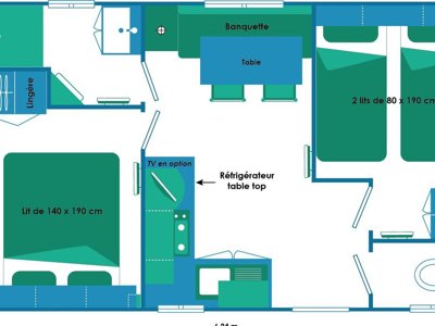 Cliquez pour découvrir toutes les photos de l'HÉBERGEMENT ! mobil-home - La Foret photo 7
