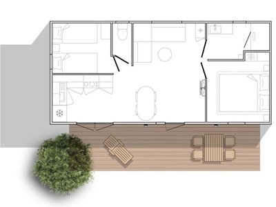 Cliquez pour découvrir toutes les photos de l'HÉBERGEMENT ! mobil-home - Acapulco photo 8