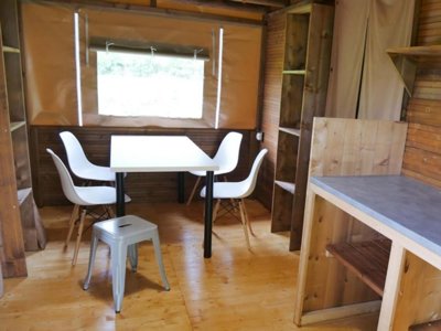 tente en toile et bois - Le Moulin Du Bel Air photo 2