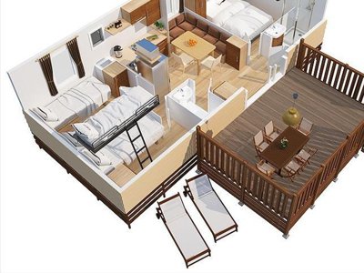 Cliquez pour découvrir toutes les photos de l'HÉBERGEMENT ! mobil-home - Leï Suves photo 7
