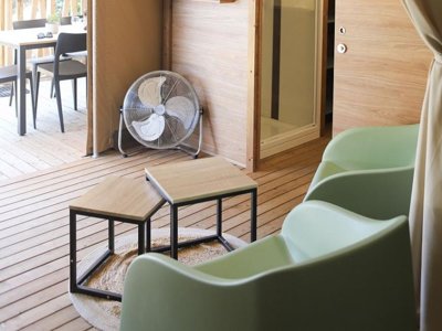 Cliquez pour découvrir toutes les photos de l'HÉBERGEMENT ! tente en toile et bois - U Pirellu photo 7