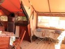 Cliquez pour découvrir toutes les photos de l'HÉBERGEMENT ! tente en toile et bois - camping L'Esplanade photo 6