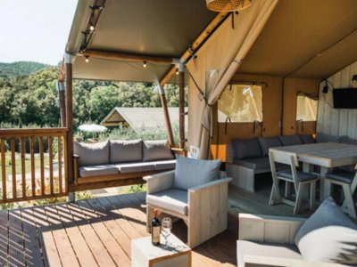 tente en toile et bois - U Casone photo 1
