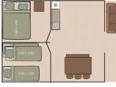 Cliquez pour découvrir toutes les photos de l'HÉBERGEMENT ! tente en toile et bois - camping Krk Premium Resort photo 2