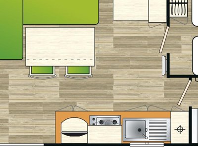 Cliquez pour découvrir toutes les photos de l'HÉBERGEMENT ! mobil-home - Les Casteillets photo 8