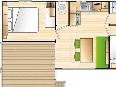 Cliquez pour découvrir toutes les photos de l'HÉBERGEMENT ! mobil-home - Les Casteillets photo 7