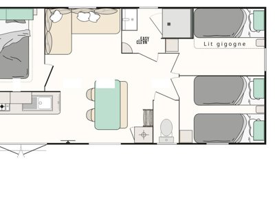 Cliquez pour découvrir toutes les photos de l'HÉBERGEMENT ! mobil-home - Le Beauséjour photo 4