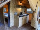 tente en toile et bois - camping Le Haras photo 2
