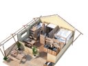 tente en toile et bois - camping Le Haras photo 7