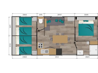 Cliquez pour découvrir toutes les photos de l'HÉBERGEMENT ! mobil-home - Les 4 Saisons photo 5