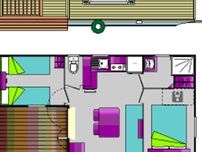 Cliquez pour découvrir toutes les photos de l'HÉBERGEMENT ! mobil-home - Le Fun photo 9