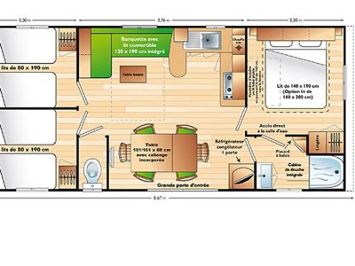 Cliquez pour découvrir toutes les photos de l'HÉBERGEMENT ! mobil-home - De La Châtaigneraie photo 5
