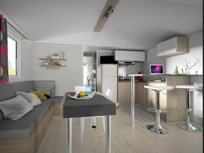Cliquez pour découvrir toutes les photos de l'HÉBERGEMENT ! mobil-home - Ecovillage Le Soleil Du Pibeste photo 7